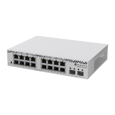 Product Network Switch Mikrotik / 16X10Base-T / 100Base-Tx / 1000Base-T / Css318-16G-2S+In base image