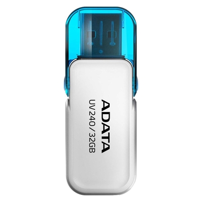Product USB Flash 64GB Adata USB 2.0 White Auv240-64G-Rwh base image