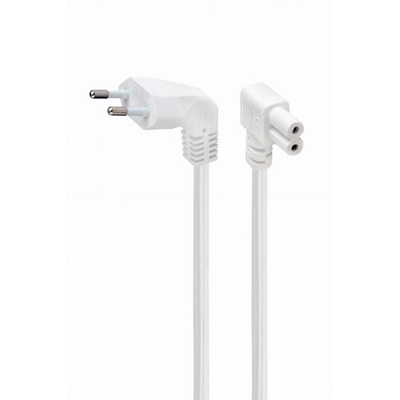 Product Καλώδιο Τροφοδοσίας Gembird Eu 2.5M Angled/Pc-184L-Vde-2.5M-W base image