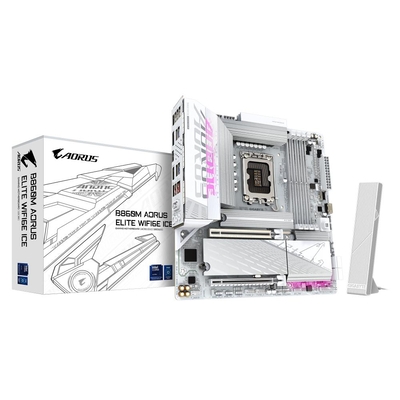 Product Motherboard Gigabyte / Intel B860 Express / Lga1851 / Micro-Atx / DDR5 / B860Maeltwf6Eice1.0 base image