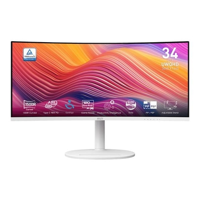 Product Monitor 34" MSI Md342Cqpw / Business/Curved/3440X1440 / 120Hz White base image