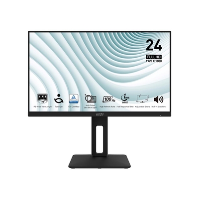 Product Monitor 23.8" MSI Pro Mp242Ap Business IPS 1920X1080 16:9 100Hz Pivot Black Promp242Ap base image