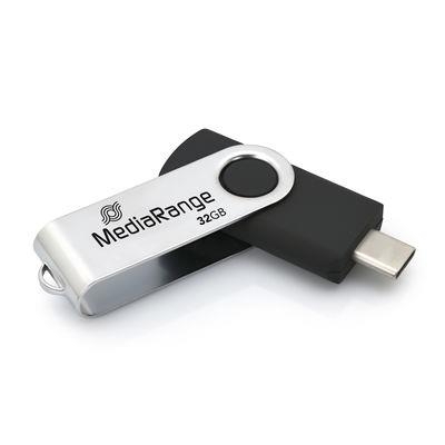 Product USB Flash 32GB MediaRange USB-C 32GB/Mr1952 base image