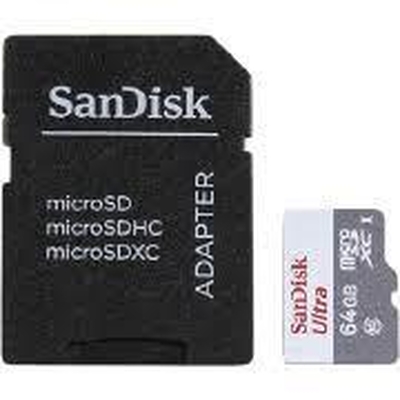 Product Κάρτα Μνήμης MicroSdxc 64GB SanDisk Uhs-I/W/A Sdsqunr-064G-Gn6Ta base image