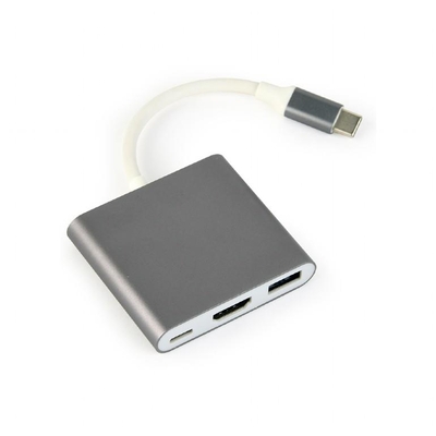 Product Docking Station Gembird Usb-C To Hdmi/Usb3/Usb-C A-Cm-Hdmif-02-Sg base image