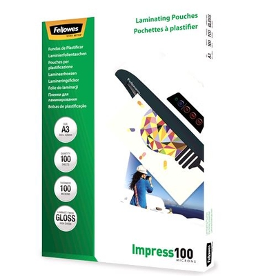Product Ζελατίνες Πλαστικοποίησης Fellowes Pouch Glossy/A3 100 100Pcs 5351205 base image
