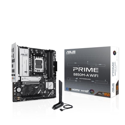 Product Motherboard Asus Amd B850 / Sam5 / Micro-Atx / DDR5 Primeb850M-Awifi base image