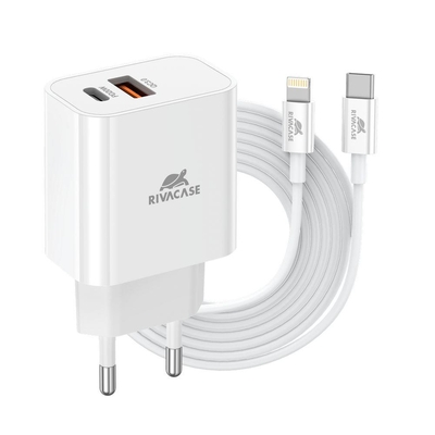 Product Φορτιστής Πρίζας Rivacase White Ps4102 Wd5 base image