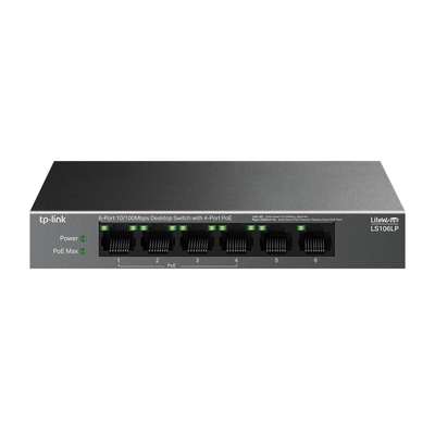 Product Network Switch TP-Link Ls106Lp 6X10Base-T 100Base-Tx Poe Ports 4 Ls106Lp base image