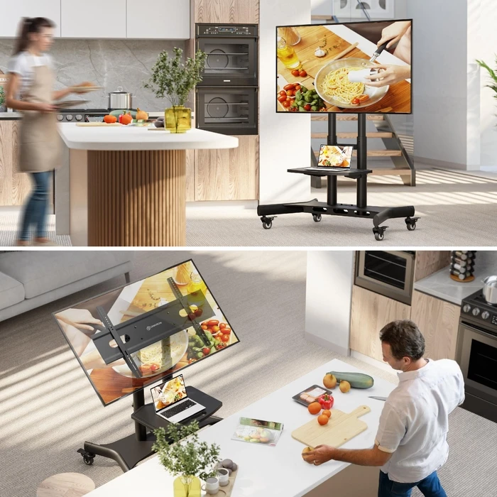 Βάση Τηλεόρασης Onkron Mobile Stand 50-83" Black Ts1380-B