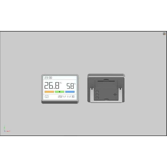 Θερμόμετρo & Υγρασιόμετρo Mova Hygrometer Thermometer Clock Mthm01