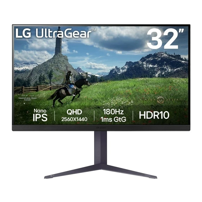 Monitor 31.5" LG IPS / 2560X1440 / 180Hz / Black / 32Gs85Q-B