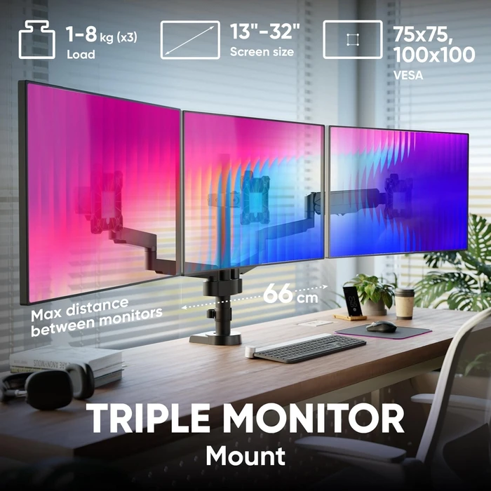 Βάση Monitor Onkron Desk Mount 13-32" Black G280-B
