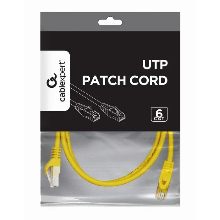 Καλώδιο Δικτύου Gembird Cat6 Utp 1.5M/Yellow Pp6U-1.5M/Y