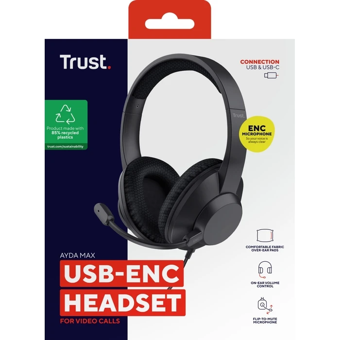 Multimedia Headset Trust Ayda Max Usb-C 25462