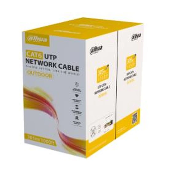 Καλώδιο Dahua Cat.6 UTP Direct Attach Copper 305m Μαύρο (PFM920-6UN)