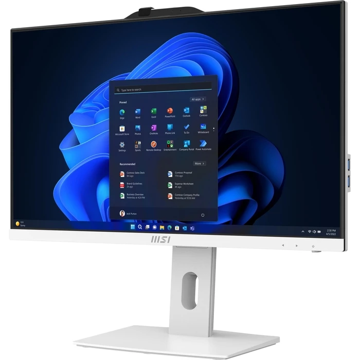 All In One MSI 23.8" Pro / Ap241P 14M / Core I7-14700 / 16GB DDR5 SSD 1TB / Intel Uhd Graphics / Win11Pro / White / Proap242P14M-859Eu