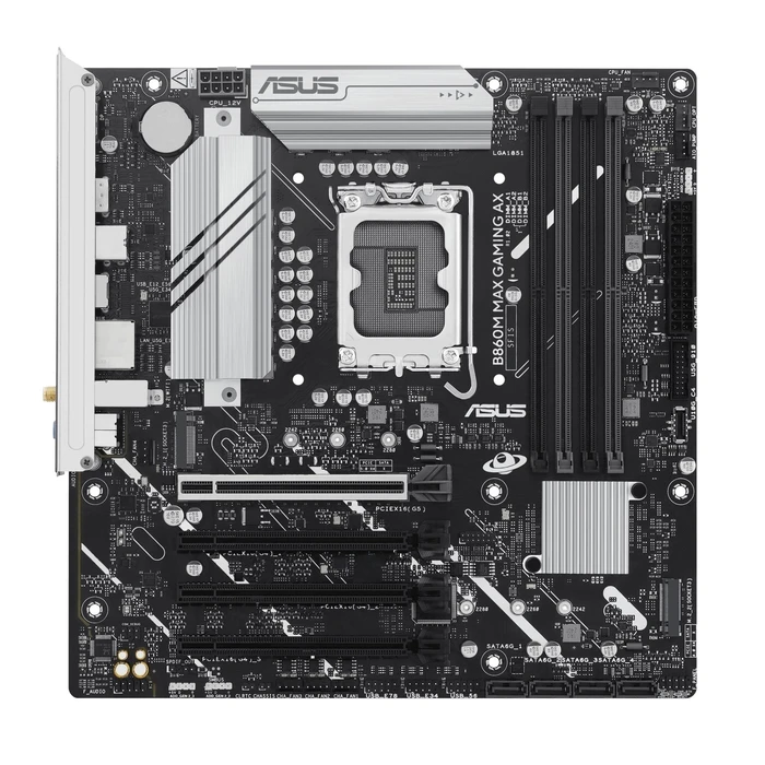 Motherboard Asus Intel B860 Express / Lga1851 / Micro-Atx / DDR5 / Slots 4 / B860Mmaxgamingax