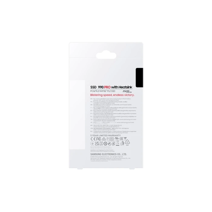 Σκληρός Δίσκος m.2 SSD 2TB Samsung 990 Pro With Heatsink Pcie Nvme Tbw Mtbf Mz-V9P2T0Gw