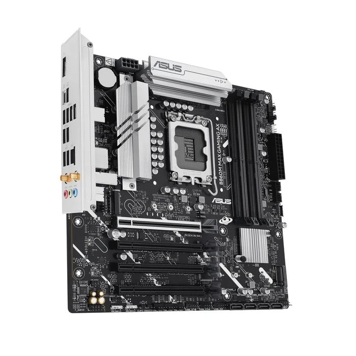 Motherboard Asus Intel B860 Express / Lga1851 / Micro-Atx / DDR5 / Slots 4 / B860Mmaxgamingax