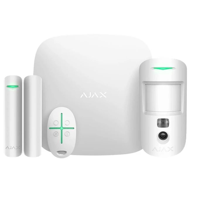 Ασύρματο Σύστημα Συναγερμού Ajax Alarm Security Starterkit Cam Hdr White 156253