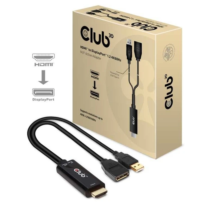 Αντάπτορας HDMI Club3D To Dp/Active M/F Cac-1331