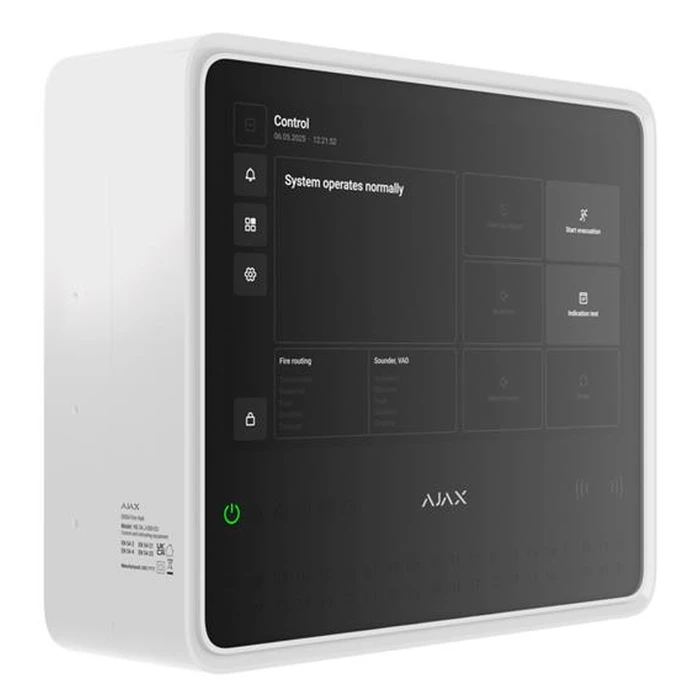 Σύστημα Πυρανίχνευσης Ajax Panel Fire Hub En54 White 125732
