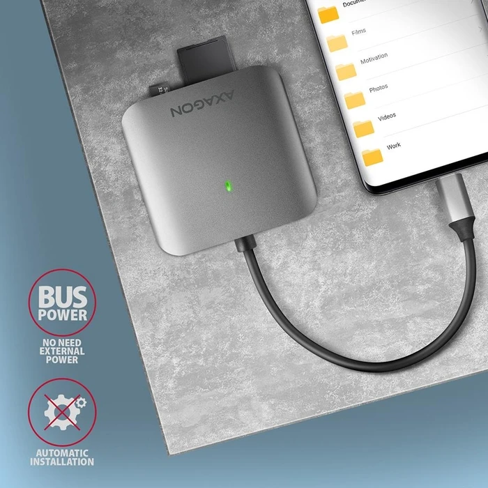 Card Reader Axagon USB-C 3-Slot/Sd/Microsd/Cf Cre-S3C