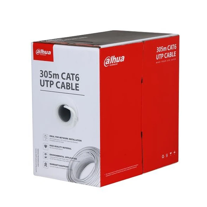 Καλώδιο CAT6 UTP 305m CCA Λευκό - Dahua (PFM922I-6UN-C-WHITE)