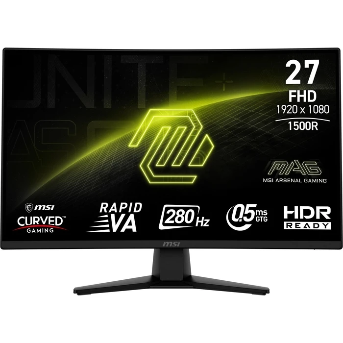 Monitor 27" MSI Mag 274Cxf / Gaming/Curved / VA / 1920X1080 / 280 Hz / 0. Black