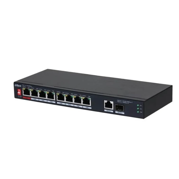 Network Switch Dahua Pfs3110-8X10Base-T Poe Ports 8 Dh-Pfs3110-8Et1Gt1Gf-96