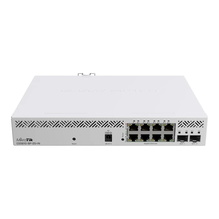 Network Switch Mikrotik 8X10Base-T 100Base-Tx 1000Base-T 2Xsfp+ Css610-8P-2S+In