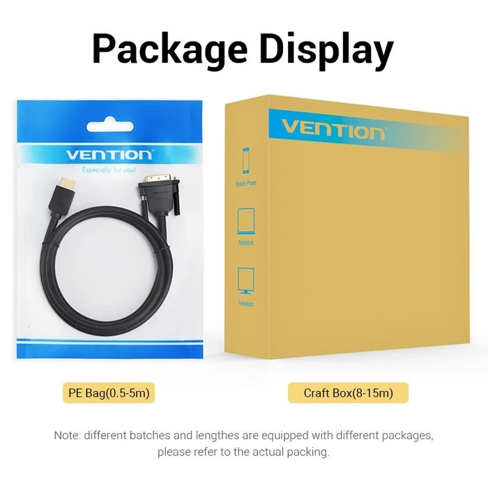 Καλώδιο DVI Vention Hdmi To Dvi 1M Abfbf