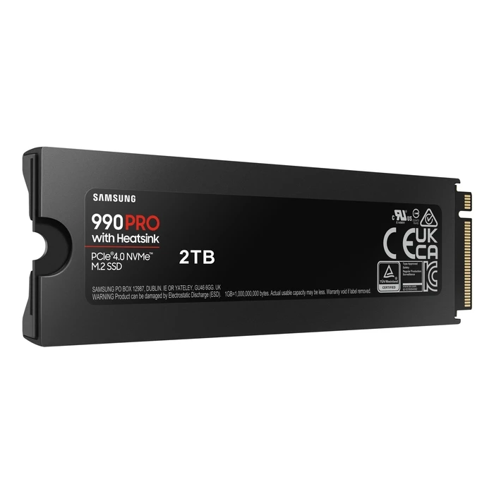 Σκληρός Δίσκος m.2 SSD 2TB Samsung 990 Pro With Heatsink Pcie Nvme Tbw Mtbf Mz-V9P2T0Gw