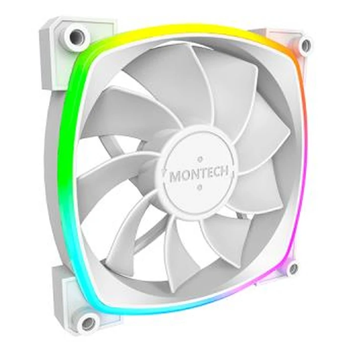 Case Fan 12cm Montech Rx120 Pwm White 3 In 1 Montech
