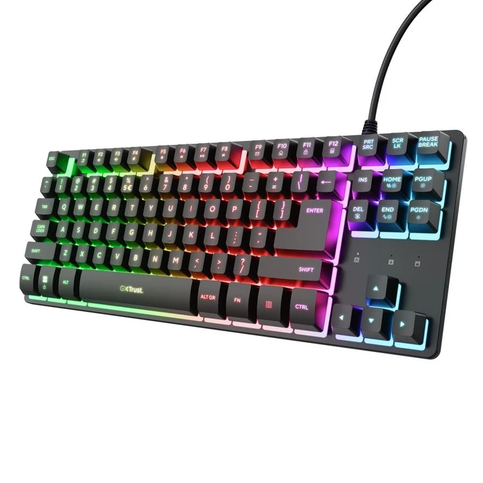 Gaming Πληκτρολόγιο Trust Usb Gxt833 Thado Tkl/Eng Black 25886
