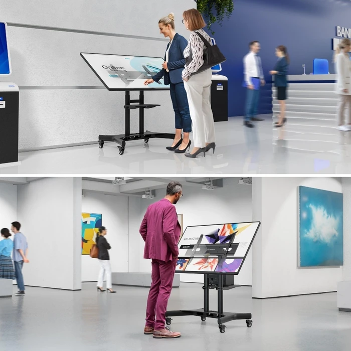 Βάση Τηλεόρασης Onkron Mobile Stand 50-83" Black Ts1380-B