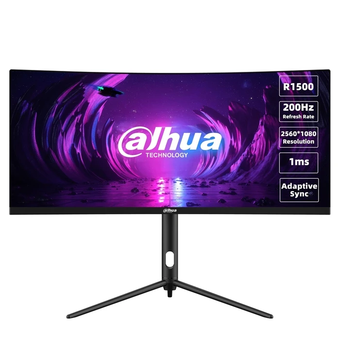 Monitor 30" Dahua Dhi-Lm30-E330Ca / Gaming / Curved / VA / 2560X1080 / 200Hz / Black