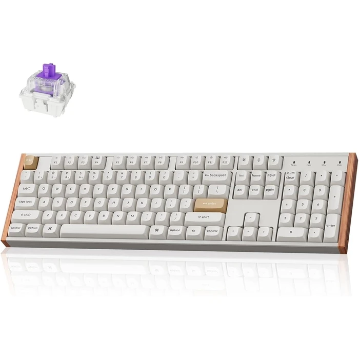 Gaming Πληκτρολόγιο Ασύρματο Keychron K10 He Special Ed/White K10H-Q1