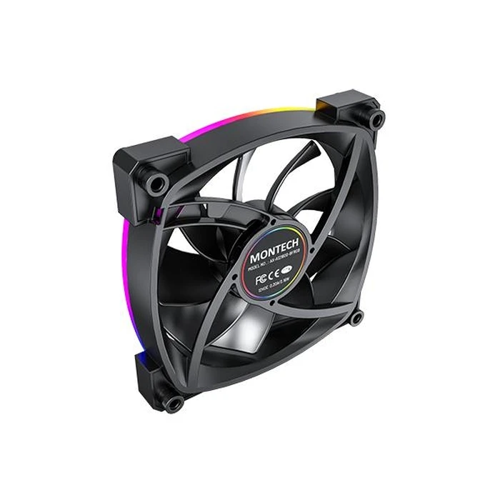 Case Fan 12cm Montech Ax120 Pwm Black Montech