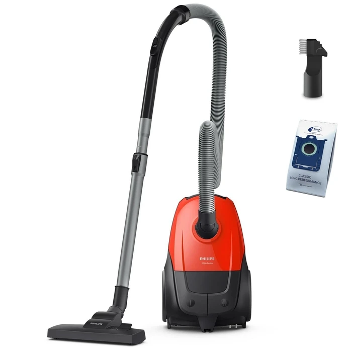 Philips XD1111/10 Cylinder Vacuum Cleaner Black/Red