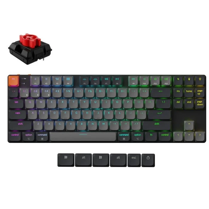 Gaming Πληκτρολόγιο Ασύρματο Keychron K1 Rgb/Black K1X-H1