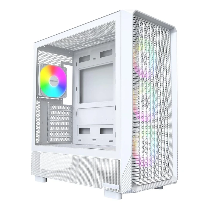 Κουτί Υπολογιστή Montech X5 Midi Tower Λευκό με Πλαϊνό Tempered Glass και Addressable RGB