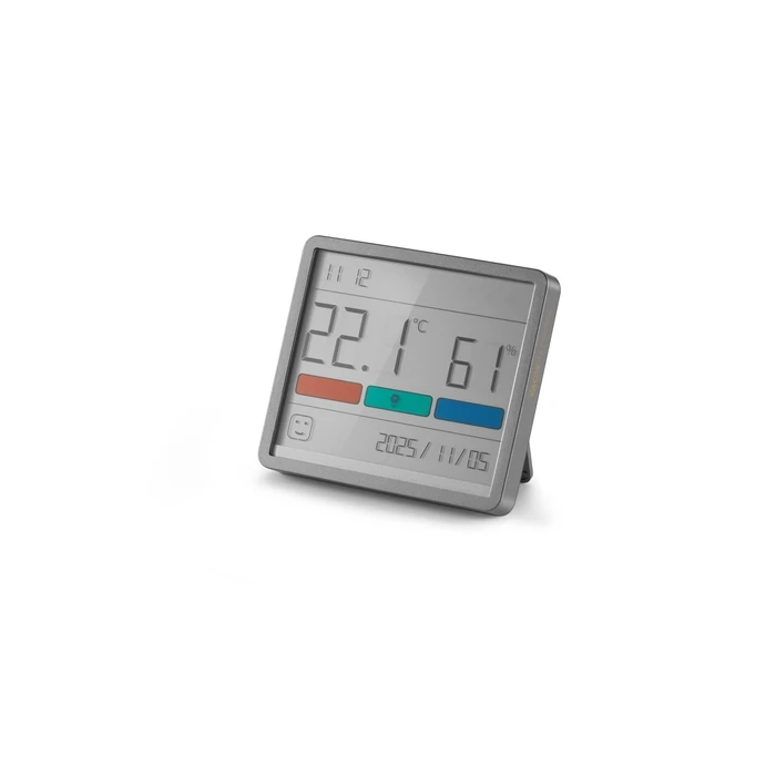 Θερμόμετρo & Υγρασιόμετρo Mova Hygrometer Thermometer Clock Mthm01