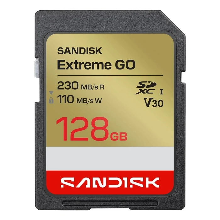 Κάρτα μνήμης SanDisk Extreme SDXC 128GB UHS-I U3 V30 — 230MB/s ανάγνωση, 110MB/s εγγραφή