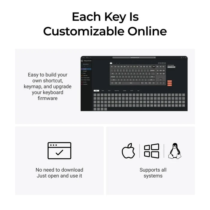 Gaming Πληκτρολόγιο Keychron Wrl Q3 Max RGB Carbon Black Q3M-M4