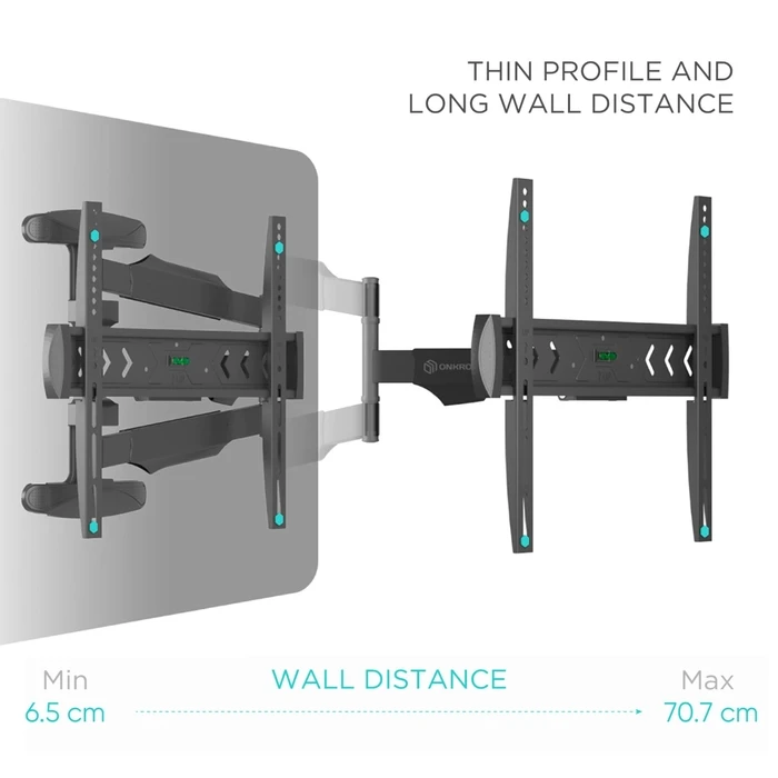 Βάση Τηλεόρασης Onkron Wall Mount 40-75" Black Np47-B