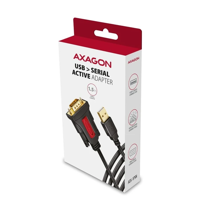 Καλώδιο Σειριακό Axagon Usb2.0 To Rs-232 Db9-M 1.5M Ads-1Psn