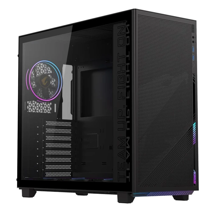 Κουτί Η/Υ Gigabyte Aorus C400 Glass Midi Transparent Atx Miniitx Black Gb-Ac400G