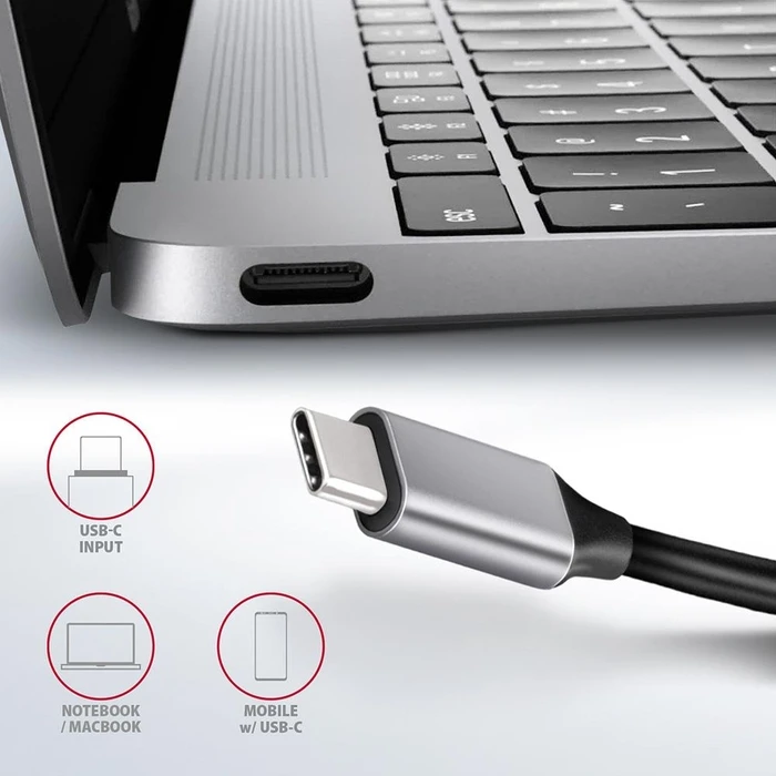 USB Hub Axagon I O Hub Usb-C 6In1 0.2M Hmc-6Gl